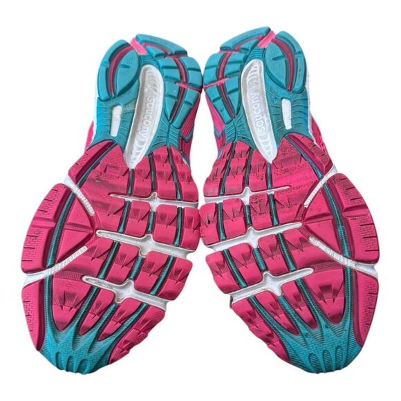 Saucony Ignition 5 Pink Mesh Lace Up Athletic Women's Running Sneakers Shoes 10 - Picture 6 of 7